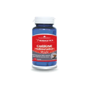 Carbune medicinal activat 30 cp Herbagetica