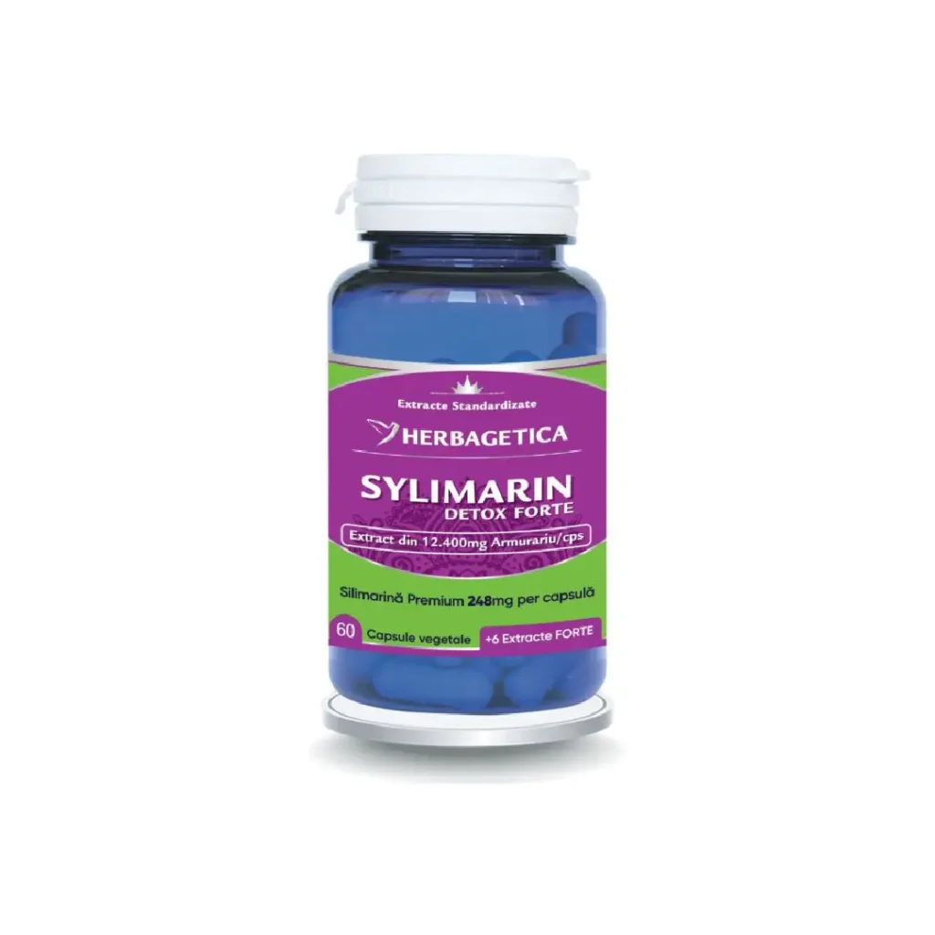 Silimarina Detox Forte 60 cp Herbagetica