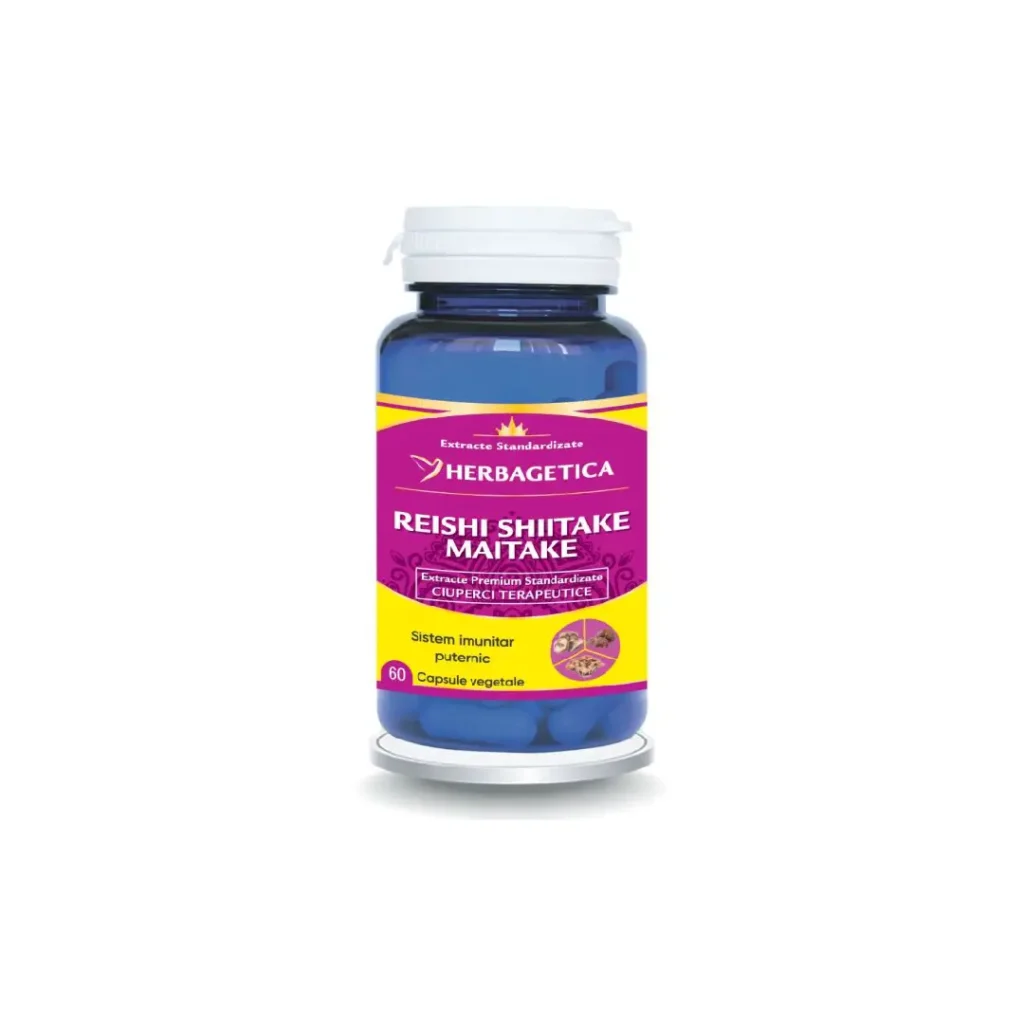 Reishi Shiitake Maitake 60 cp Herbagetica