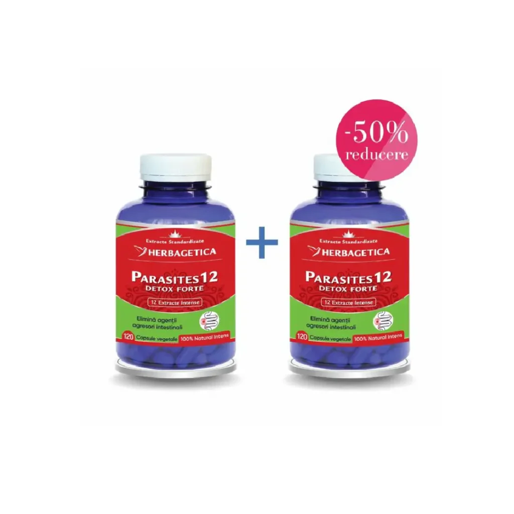 Parasites 12 Detox Forte 120+120 cp Herbagetica