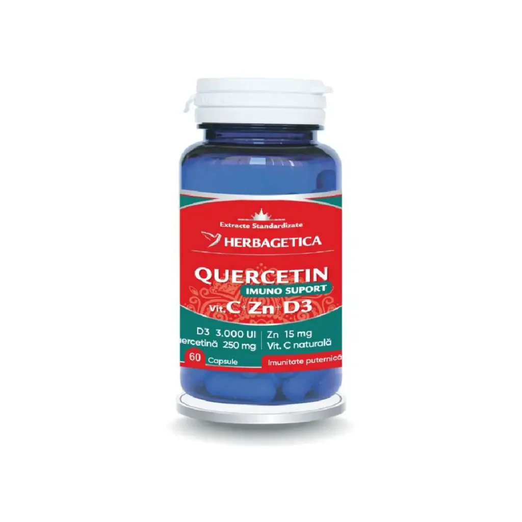 Quercetin Imuno Suport 60 cp Herbagetica