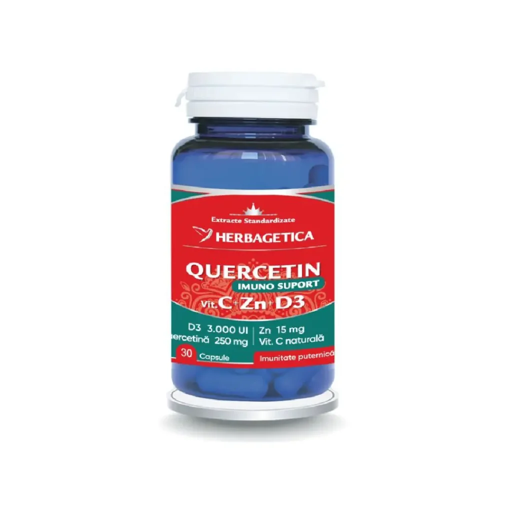 Quercetin Imuno Suport 30 cp Herbagetica
