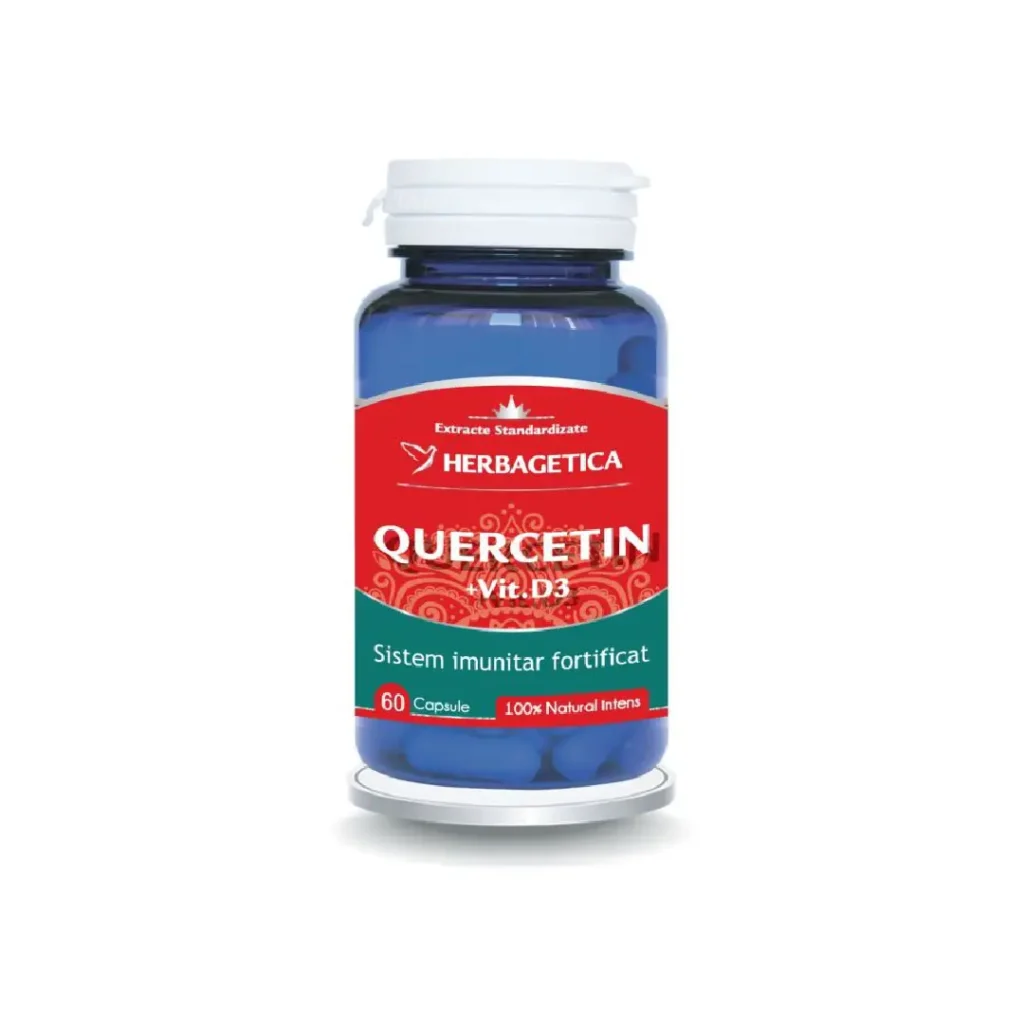 Quercetin+Vit. D3 60 cp Herbagetica