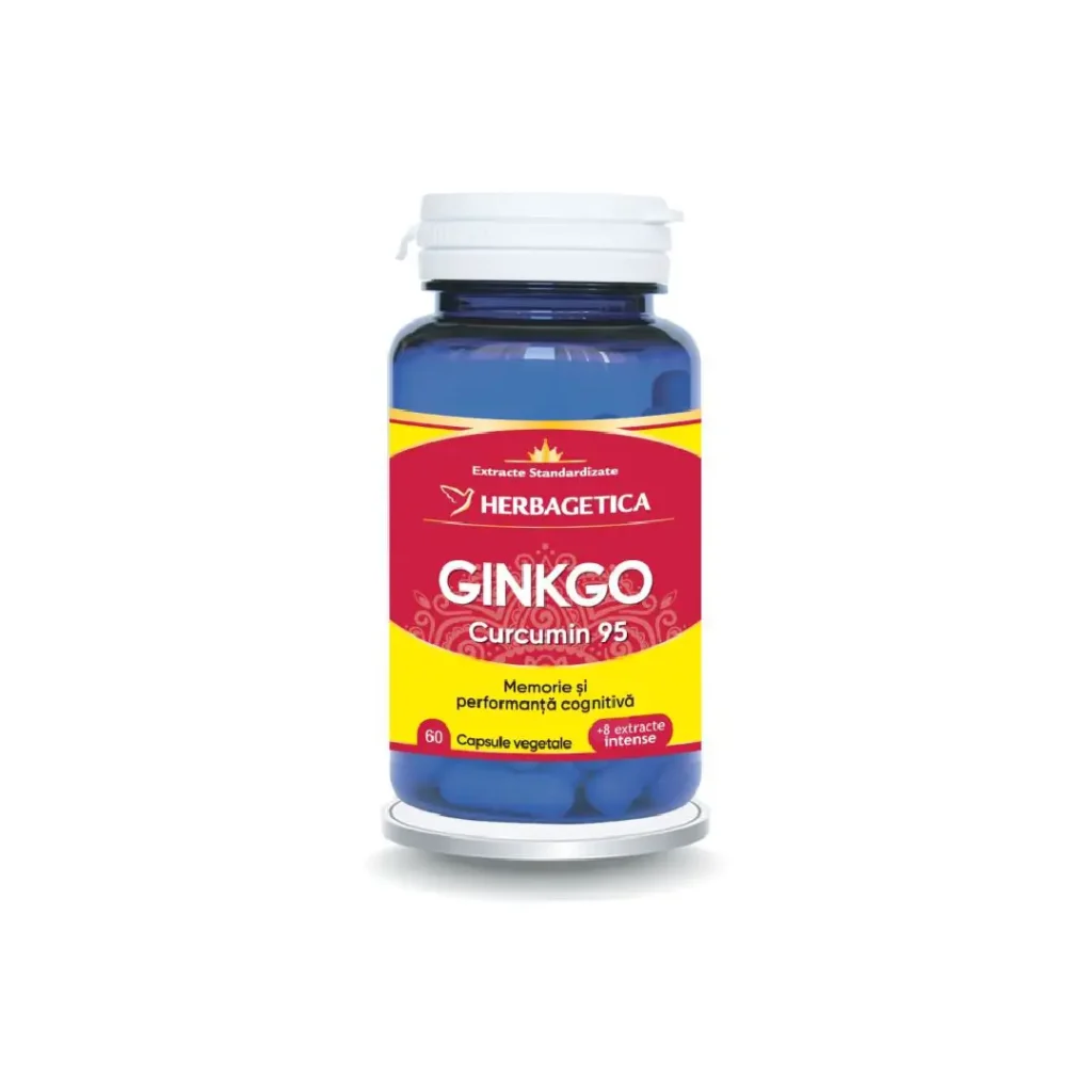 Ginkgo Curcumin95 60 cp Herbagetica
