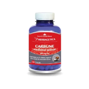 Carbune medicinal activat 120 cp Herbagetica
