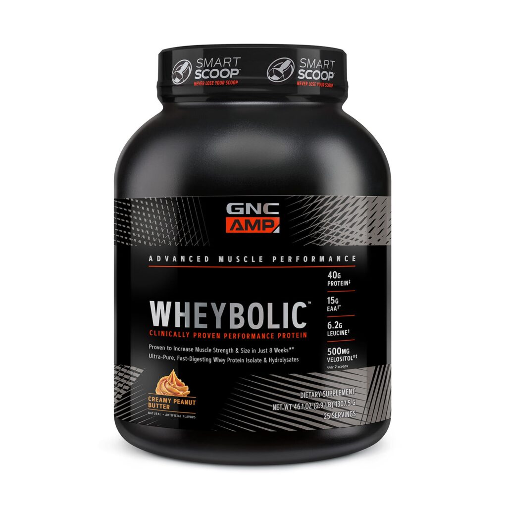 Amp Wheybolic, Proteina Din Zer, Cu Aroma De Unt De Arahide 1307.5 G GNC