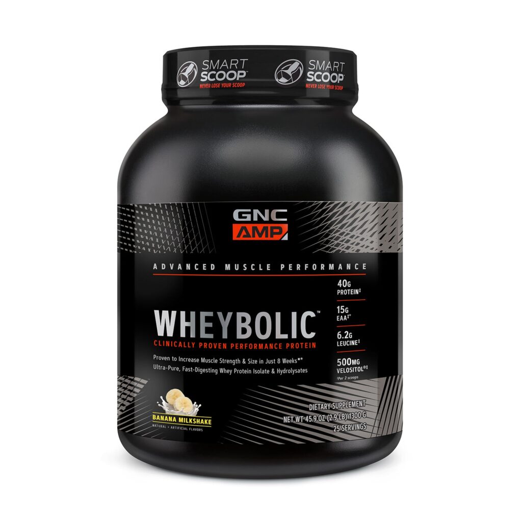 Amp Wheybolic Proteina Din Zer Cu Aroma De Milkshake De Banane 1300 G GNC