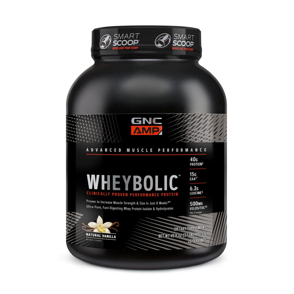 Amp Wheybolic, Proteina Din Zer, Cu Aroma Naturala De Vanilie 1412.5 G GNC