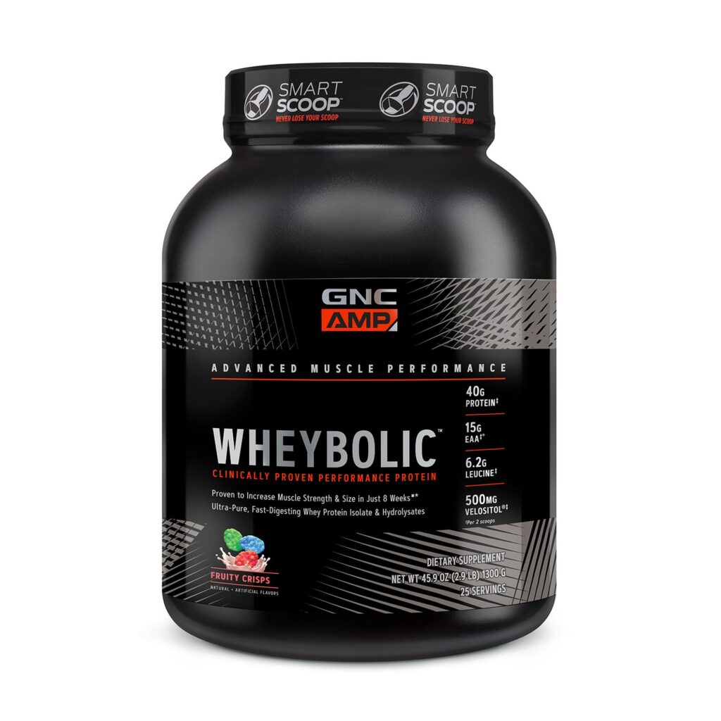 Amp Wheybolic Proteina Din Zer Cu Aroma De Cereale Cu Fructe 1300 G GNC