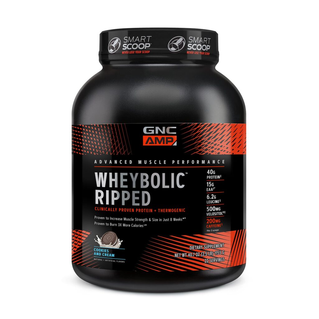 Amp Wheybolic Ripped, Proteina Din Zer, Cu Aroma De Biscuiti Cu Crema 1155 G GNC