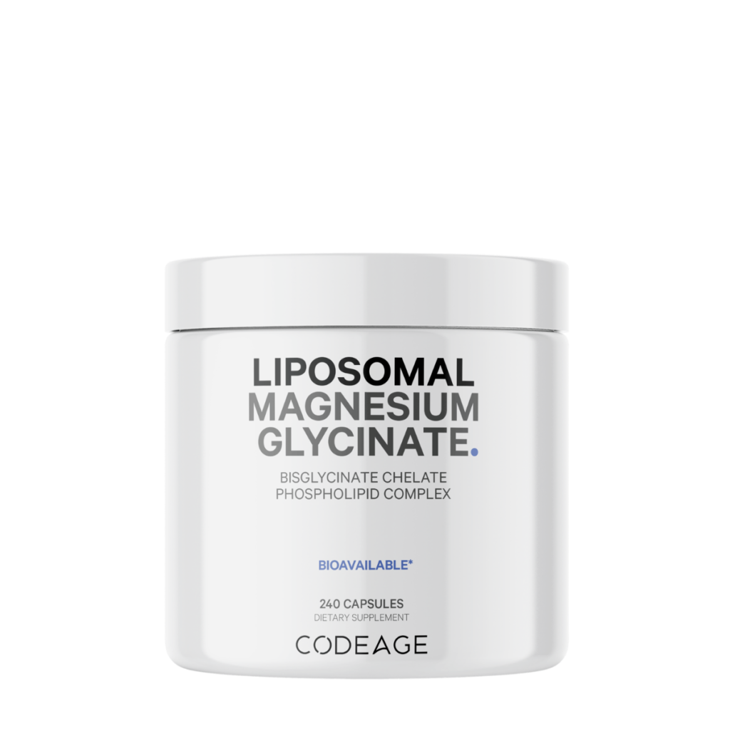 Codeage Magneziu Bisglicinat Lipozomal Cu Bioperine – Formula Avansata Pentru Absorbtie Superioara 240 cp GNC