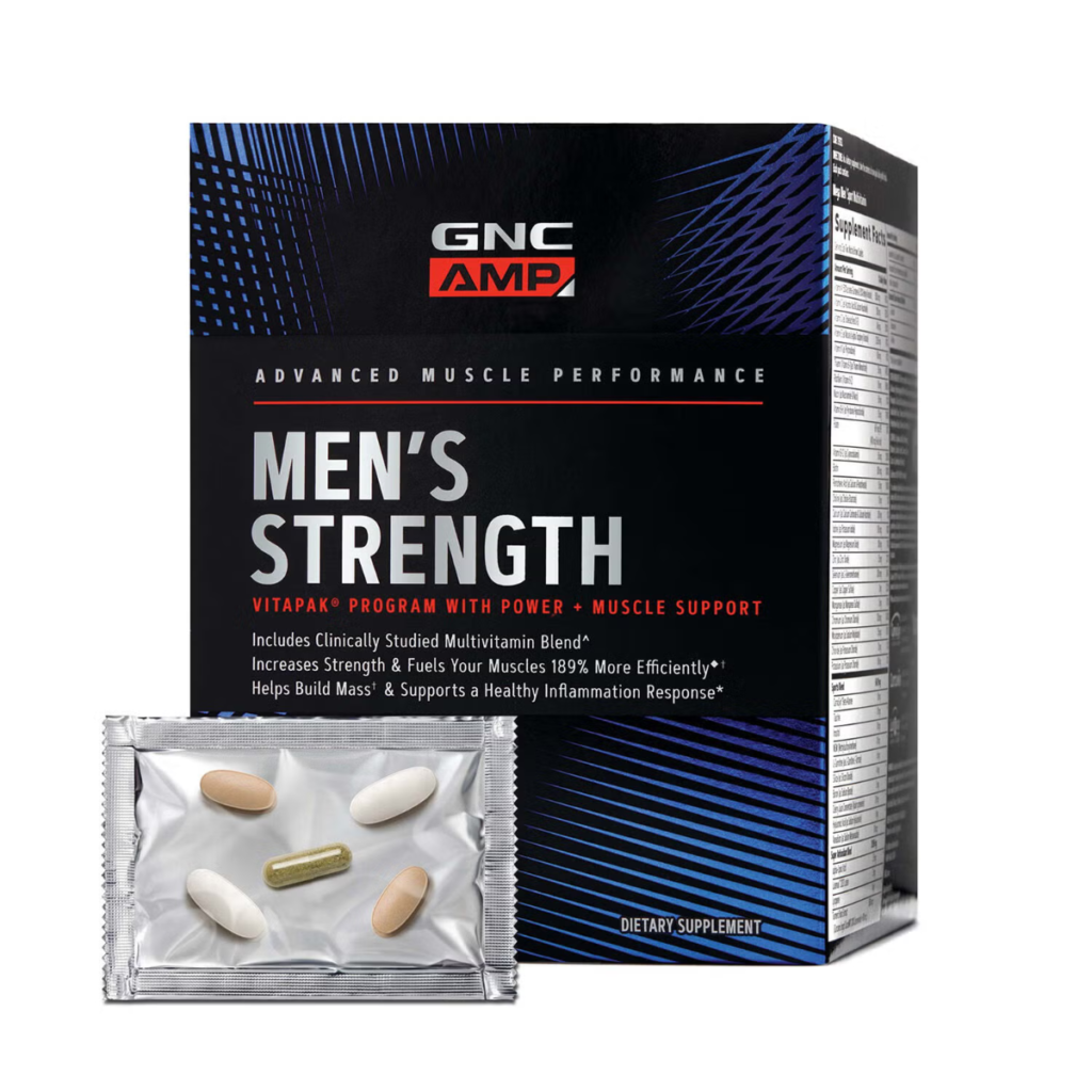 Amp Men’s Strength Vitapak Program, Formula Pentru Cresterea Masei Musculare 30 Pachete GNC
