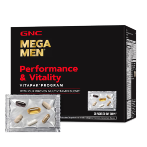 Mega Men Performance & Vitality Vitapak, Complex De Multivitamine Pentru Barbati, Performanta Si Vitalitate 30 Pachetele GNC
