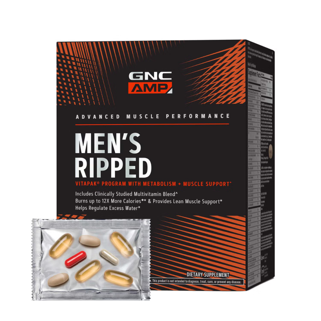 Amp Men’s Ripped Vitapak Program Complex De Multivitamine Pentru Barbati 30 Pachetele GNC