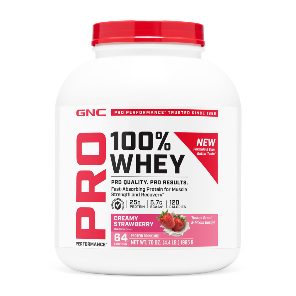 Pro Performance 100% Whey, Proteina Din Zer Cu Aroma De Capsuni, Testata Antidoping 1985g GNC