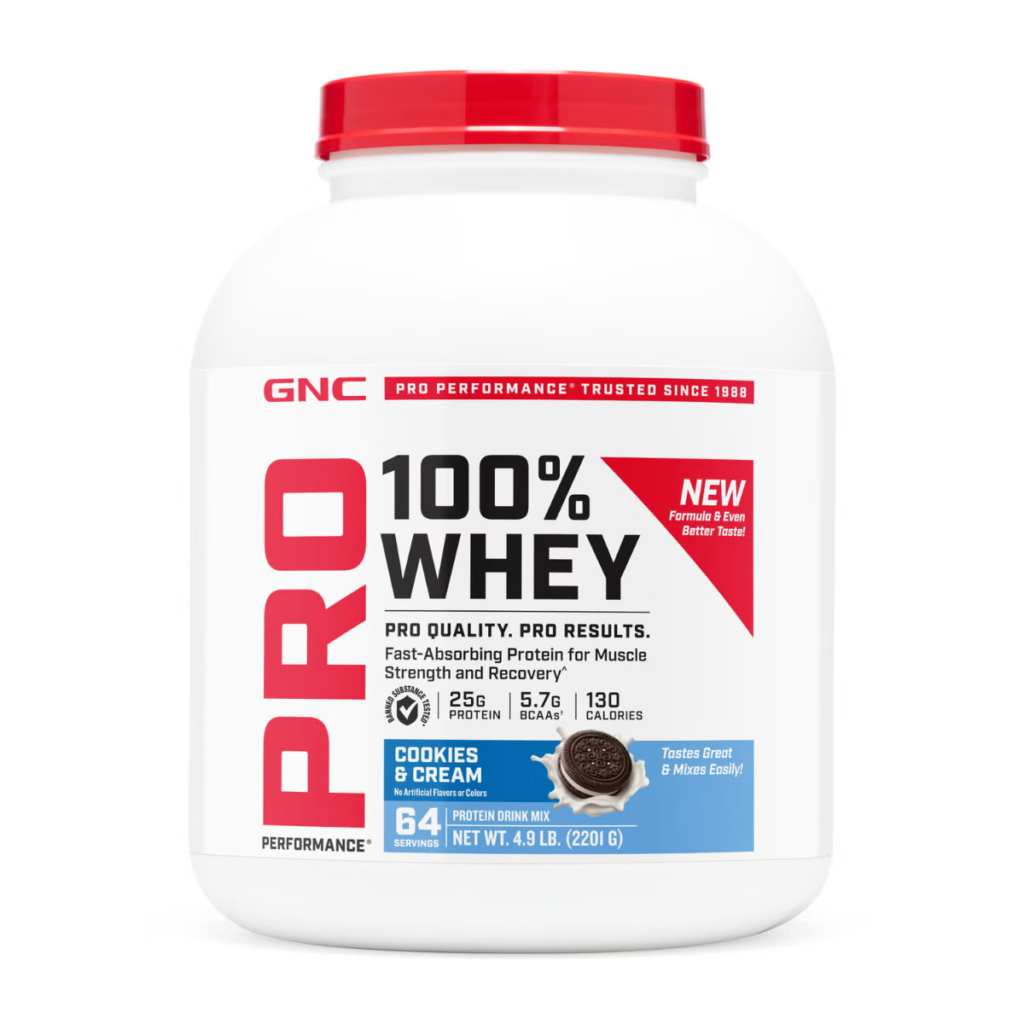 Pro Performance 100% Whey, Proteina Din Zer Cu Aroma De Biscuiti Si Frisca, Testata Antidoping 2201 G GNC