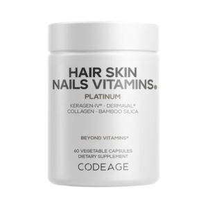 Codeage Hair Skin Nails Vitamins Platinum, Vitamine Pentru Par, Piele Si Unghii 60 cp GNC