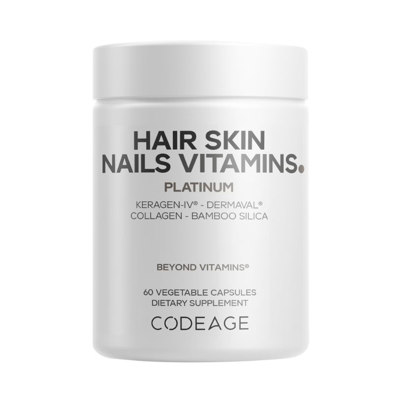 Codeage Hair Skin Nails Vitamins Platinum, Vitamine Pentru Par, Piele Si Unghii 60 cp GNC