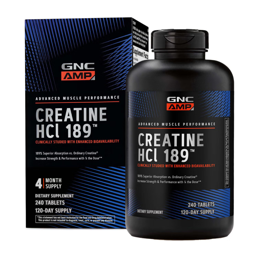 Amp Creatine Hcl 189, Creatina Clorhidrat Cu Administrare Si Absorbtie Rapida 240 tb GNC