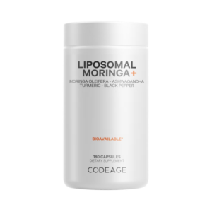 Codeage Liposomal Moringa+, Super-aliment Avansat Pentru Energie, Echilibru Si Vitalitate, 180 Cps