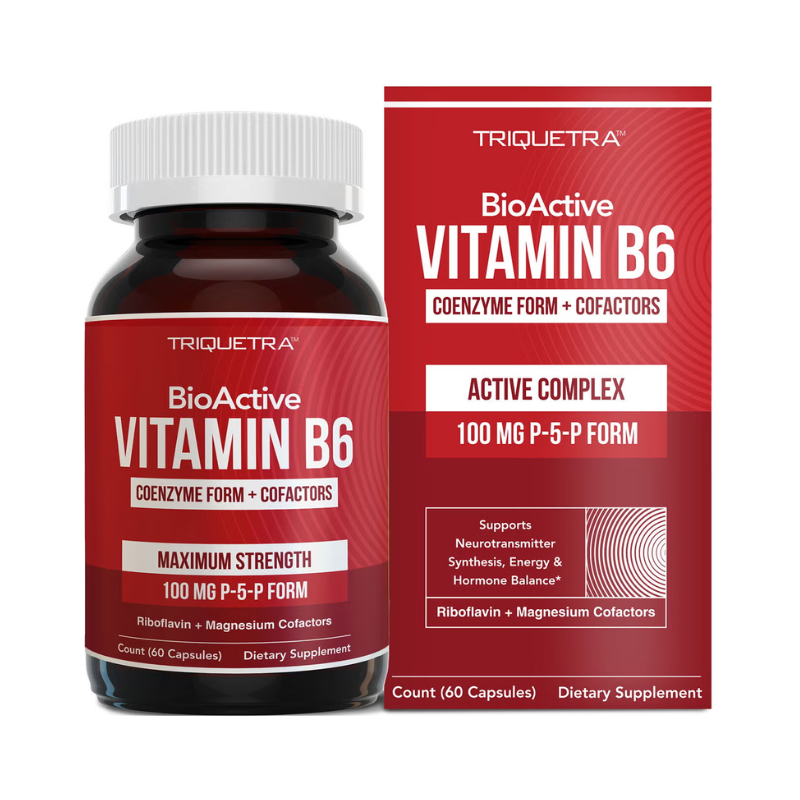 Triquetravitamin B6 Coenzyme Form + Cofactors, Vitamina B6 Forma Coenzimatica + Cofactori, 60 Cps