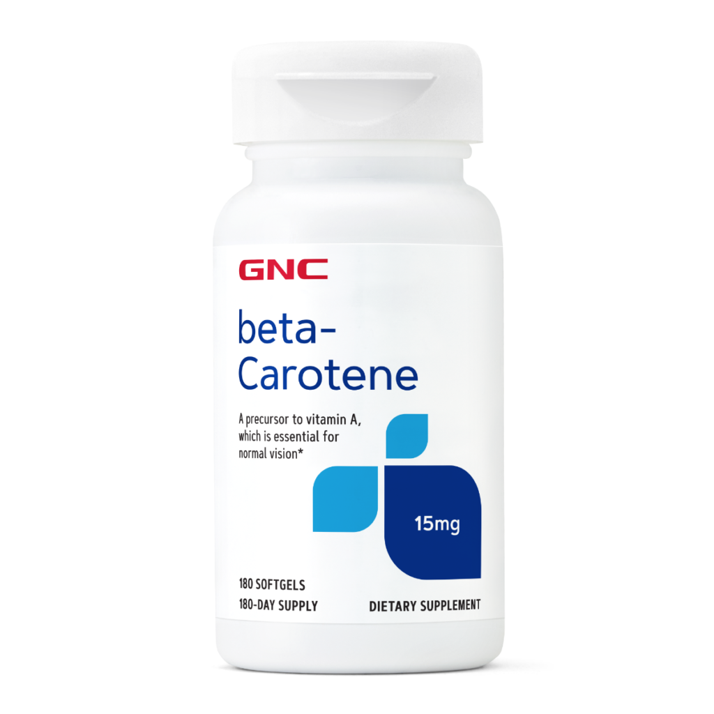 Gnc Beta-caroten 15 Mg, Antioxidant Pentru Piele Si Vedere, 180 Cps