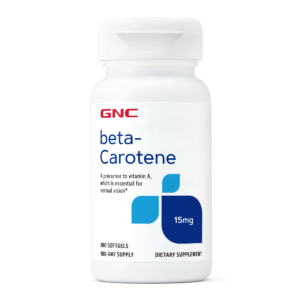 Gnc Beta-caroten 15 Mg, Antioxidant Pentru Piele Si Vedere, 180 Cps