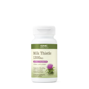 Gnc Herbal Plus Milk Thistle 1300 Mg, Extract Standardizat De Silimarina, 30 Tb