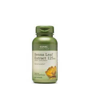 Gnc Herbal Plus Senna Leaf 125 Mg, Extract Frunze De Senna,100 Cps