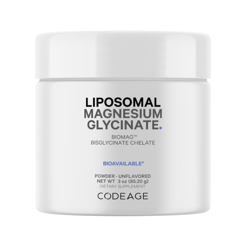 Codeage Liposomal Magnesium Glycinate, Magneziu Bisglicinat Lipozomal – Formula Avansata Pentru Absorbtie Superioara, 85.20 G