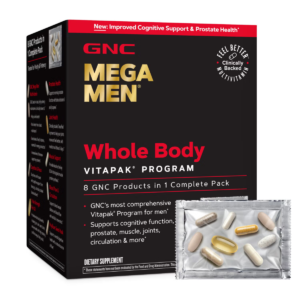Mega Men Whole Body Vitapak Program, Complex De Multivitamine Pentru Barbati, Pentru Intregul Organism 30 pachete GNC
