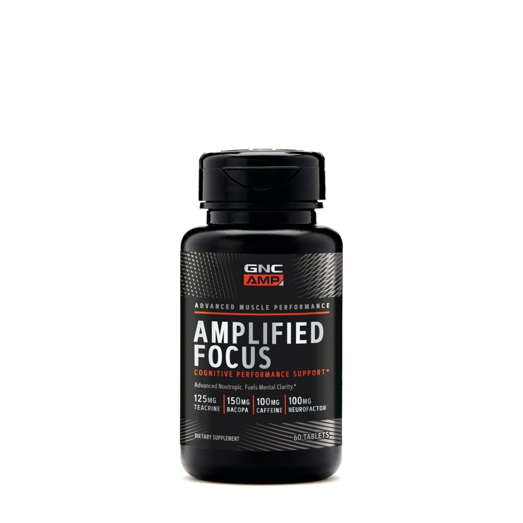 Amp Amplified Focus, Supliment Pentru Concentrare Si Claritate Mentala 60 tb GNC