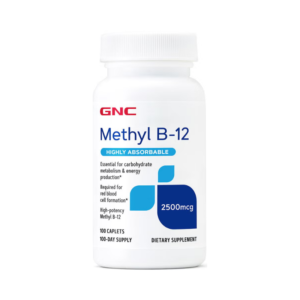 Gnc Methyl B-12 2500mcg, Vitamina B-12 Metilcobalamina, 100 Tb