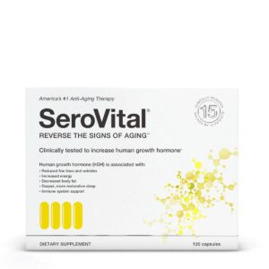 Serovital Reverse The Signs Of Aging, Formula Avansata Pentru Productia Naturala A Hormonului De Crestere Hgh Cu Lizina 120 cp GNC
