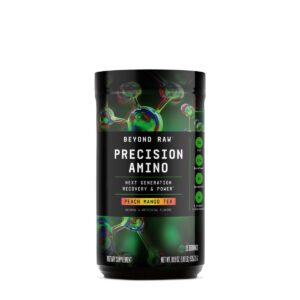 Beyond Raw Precision Amino, Aminoacizi Cu Aroma De Ceai De Piersici Si Mango 535.75 G GNC