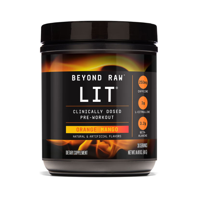 Gnc Beyond Raw Lit Pre Workout Cu Aroma De Portocale Si Mango, 406,5 G