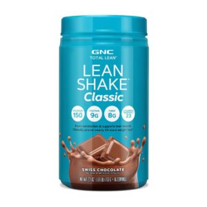 Gnc Total Lean Lean Shake Classic, Shake Proteic, Cu Aroma De Ciocolata Elvetiana, 768 G