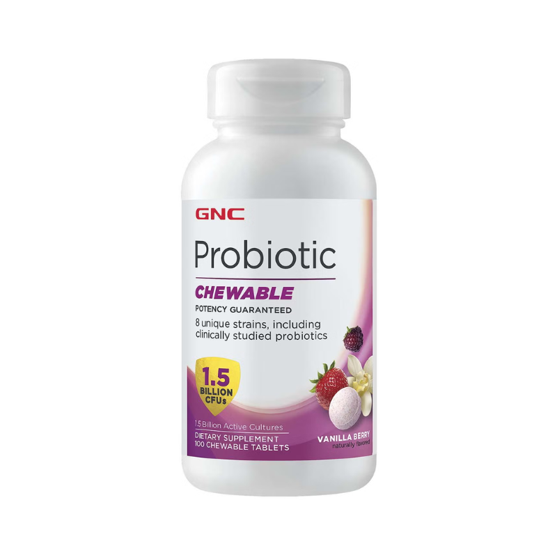 Probiotic Chewable 1.5 Billion CFUs Probiotic 100 Tb GNC
