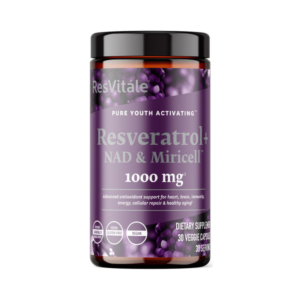 Resvitale Resveratrol + Nad & Miricell Cu Spermidina – Suport Anti-aging, Energie Si Longevitate 30 cp GNC