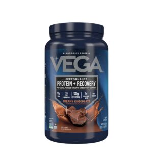 Vega Performance Protein + Recovery, Proteina Vegetala, Cu Aroma De Ciocolata 837 G GNC