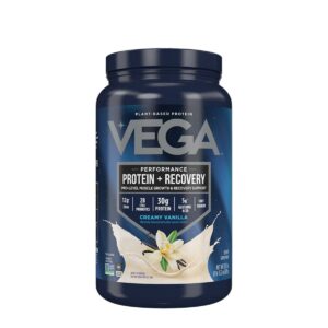 Vega Performance Protein + Recovery, Proteina Vegetala, Cu Aroma De Vanilie 828 G GNC