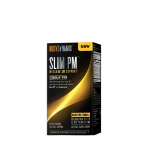 Gnc Bodydynamix Slim Pm Night Time Formula, Formula Pentru Pierderea In Greutate Si Suport Pentru Somn, 60 Cps