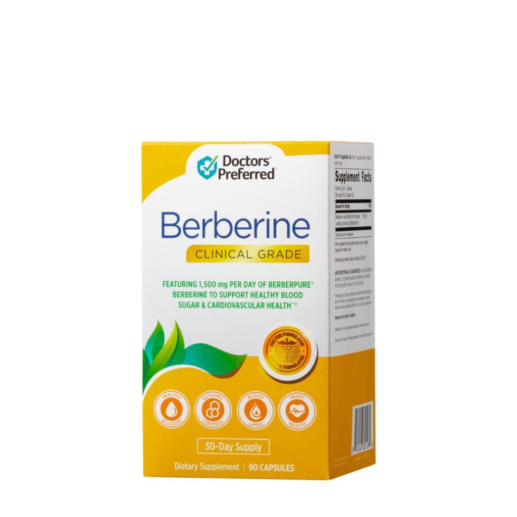 Doctors’ Prefered Berberine Clinical Grade, Berberina 500 Mg, 90 Cps