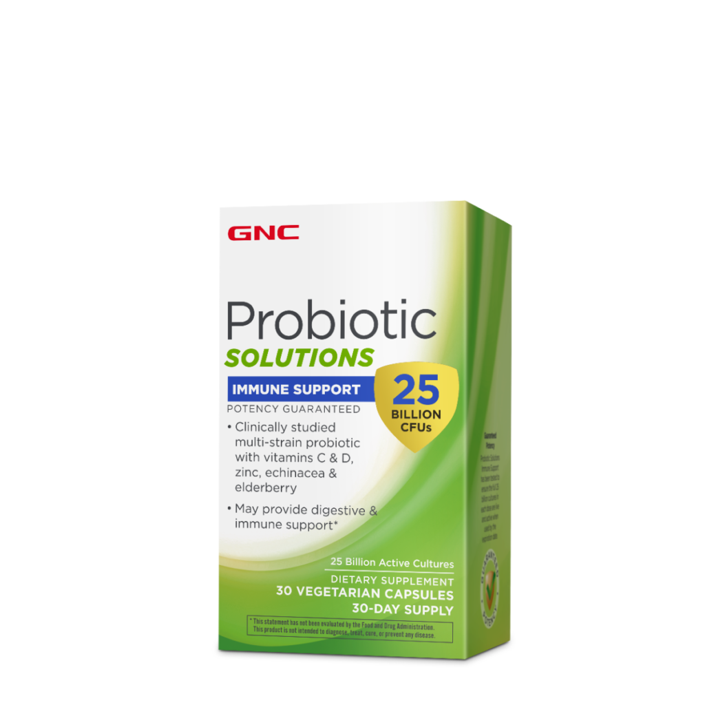 Gnc Probiotic Solutions Immune Support – 25 Billion Cfus, Probiotic Lab4 Studiat Clinic, 25 Miliarde Ufc Culturi Vii Pentru Imunitate, 30 Cps
