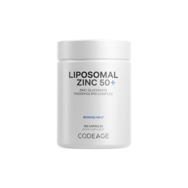 Codeage Liposomal Zinc 50+, Zinc Lipozomal 50+ Complex De Fosfolipide, 100 Cps