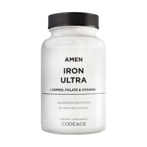 Codeage Amen Iron Ultra, Formula Cu Fier Si Vitamine, 60 Cps