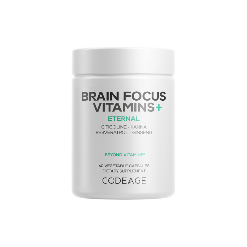 Codeage Brain Focus Multivitamin+, Suport Avansat Pentru Memorie, Concentrare Si Claritate Mentala 60 cp GNC