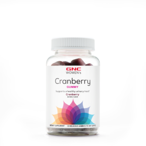 Gnc Women’s Cranberry Gummies, Jeleuri Cu Extract Din Merisor Cu Aroma Naturala, 60 Jeleuri