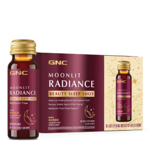 Gnc Moonlit Radiance Beauty Sleep Shot With Mango Flavor, Shot Pentru Frumusete Si Somn Cu Aroma De Mango, 10x 50 Ml