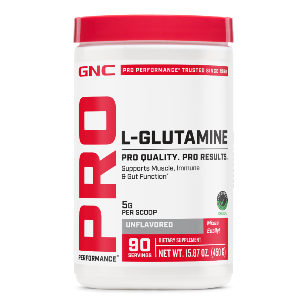 Gnc Pro Performance L-glutamine 5000 Mg, L-glutamina Pudra Fara Aroma, 450 G